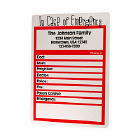 In Case of Emergency Personalized Dry Erase Board